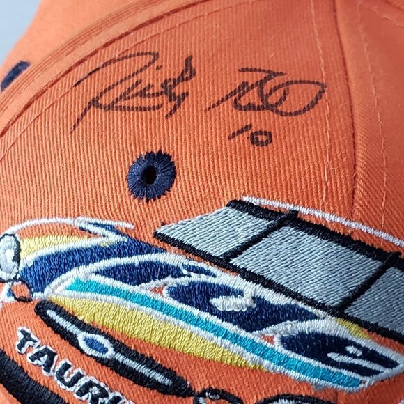 Vintage Ricky Rudd Signed Hat Orange Tide Taurus Adjustable Baseball Cap - Picture 6 of 8